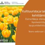 Kulttuurista ja taiteesta virtaa kehittämiseen webinaari